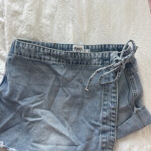 Princess Polly Light Blue Denim Skirt